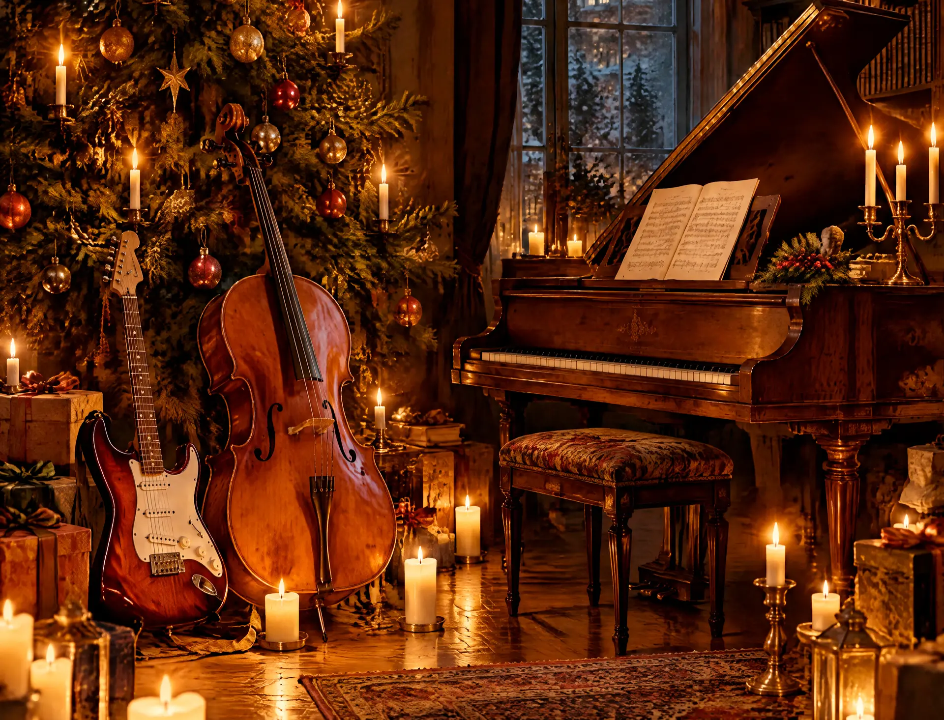 Rock Christmas. Metallica и Scorpions при свечах в акустике