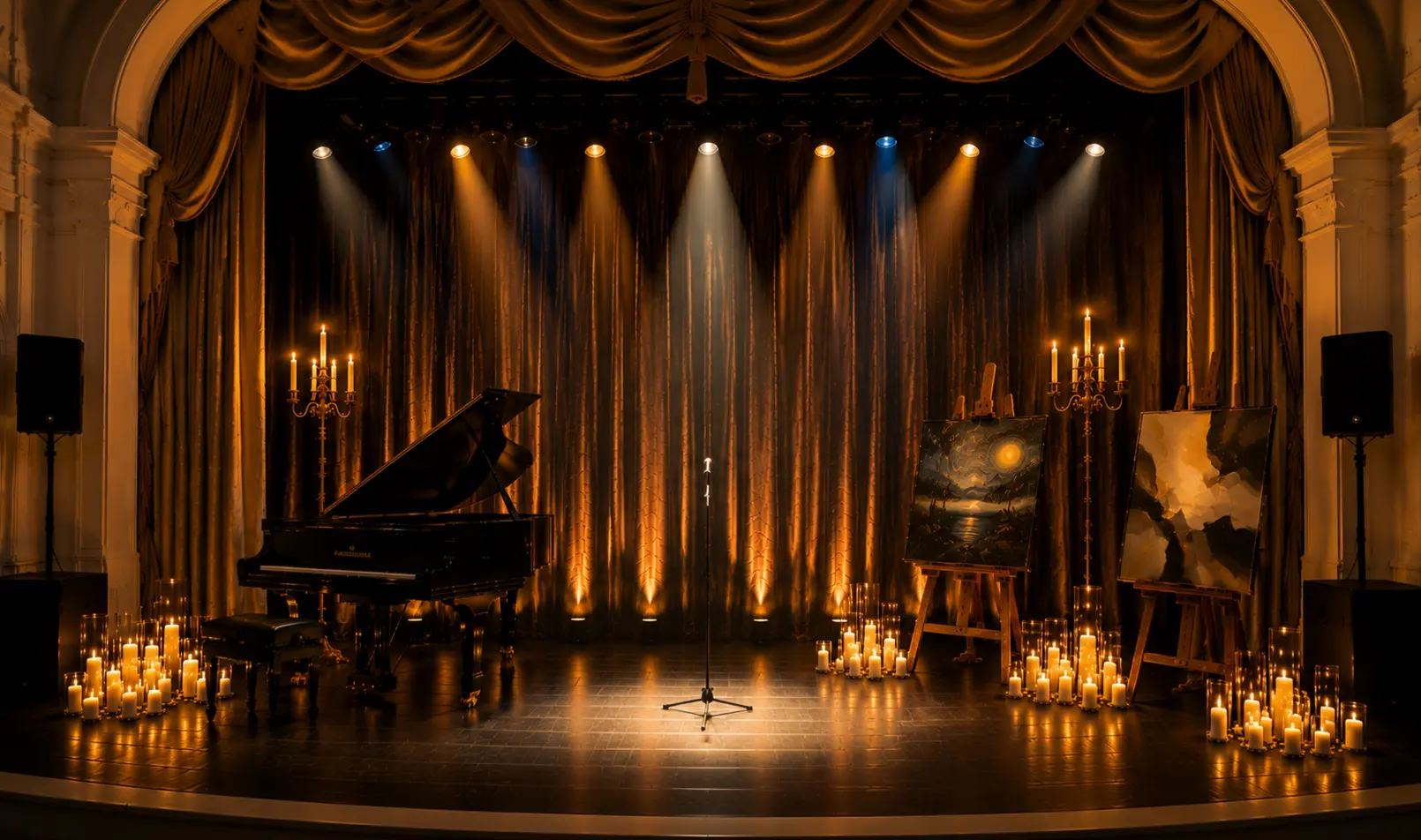 Гала-концерт созидательной поэзии и музыки при свечах